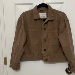 Cotton On Brown Shacket size 4 *almost cropped